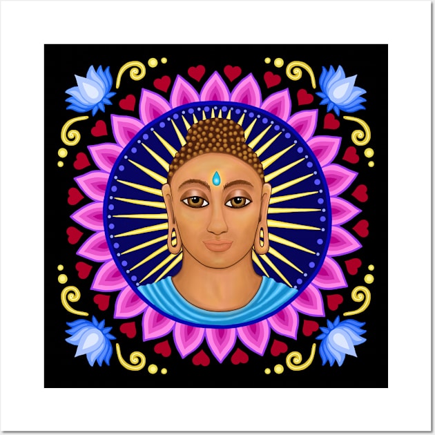 Sacred Buddha Mandala Wall Art by SoozieWray